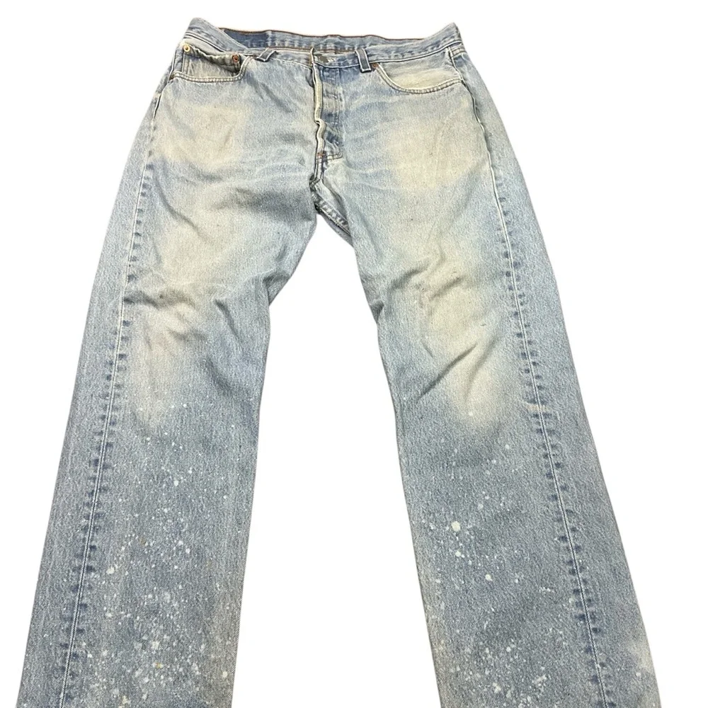 Vintage Levi’s 501XX button fly 90s straight leg jeans 33 x 29 USA made